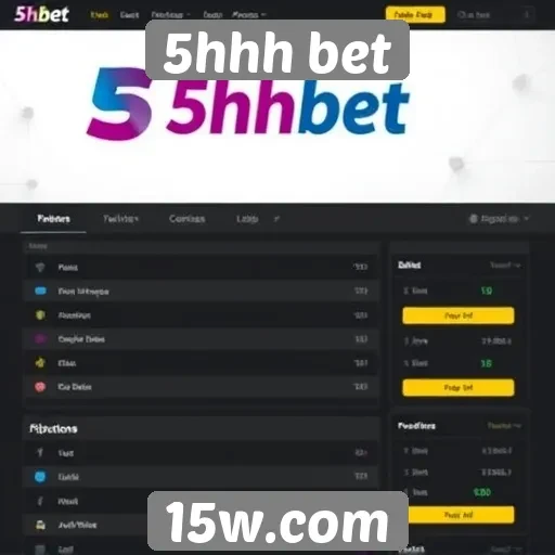 Análise da interface do usuário do site 5hhh bet